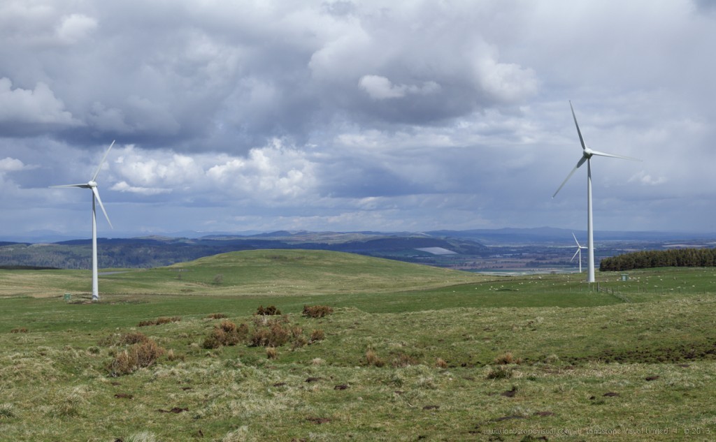 Landscape Visual LVIA consultants case study renewable energy development wind turbines fife