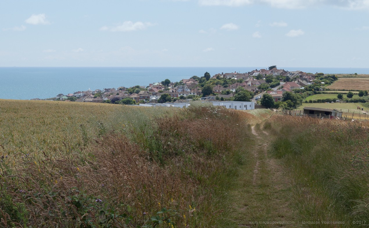 Landscape Visual LVIA consultants case study residential development Saltdean